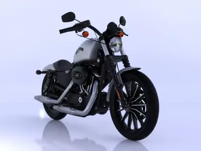 Harley Davidson Iron 883 High-Detail 3D Model 3D model