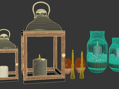 Herstal candle 3D model