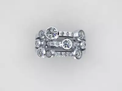 Diomond ring 3D print model