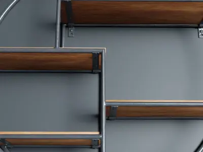 Circular Wall Shelf  3D model