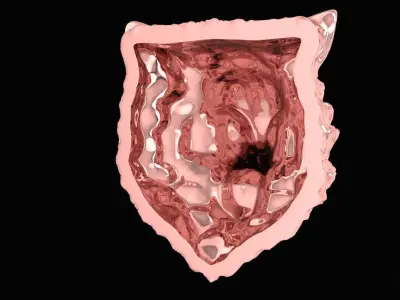 Fierce Lion Head Pendant for Men  2285 3D print model