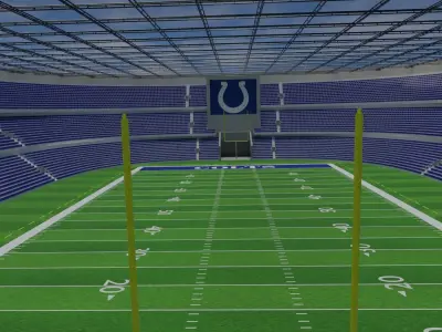 Indianapolis Colts - American Football Stadium Low-poly 3D model