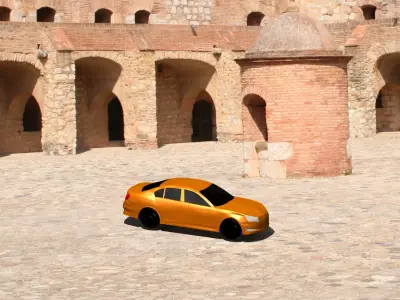 CAR Sport Low-poly 3D model