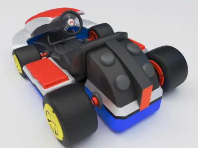 Mario Kart 3D Model Iconic Racing RC Vehicle 3D print model