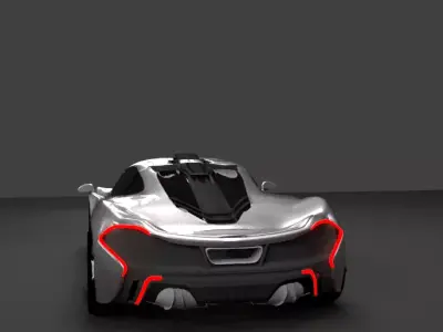 McLaren futuristic sports car 3D model
