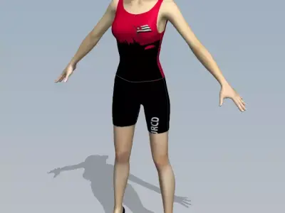 Sport Woman 3D model