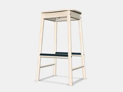 RONNINGE Bar stool Low-poly 3D model