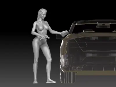 car wash girl 2025 1 3D print model