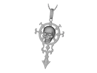 Pendant Skull Pendant Gold Pendant Trending  3D print model