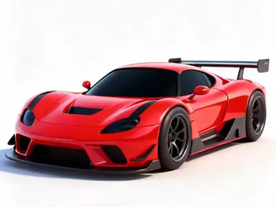 Futuristic City And Racing Cars 3D Collection 3D Model Pack