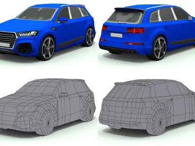 Cars Pack Low-poly 3D model