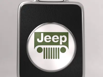 Jeep car logo keychain 3d model  3D model