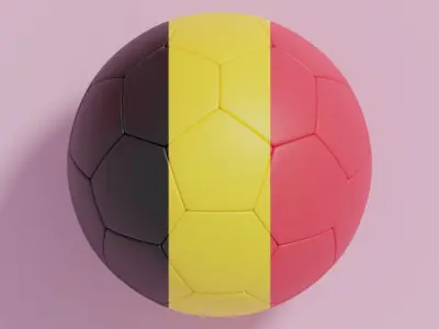 Flag Soccer Ball Collection 4 3D model