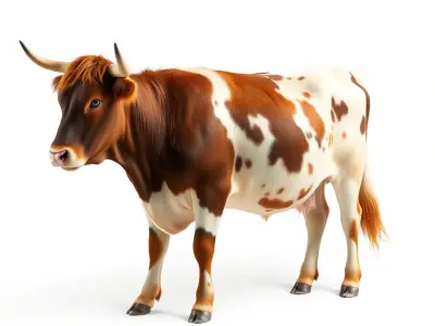 Realistic Farm Animal Cow Model Pack Low-poly 3D model