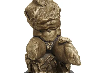 The Belvedere Torso sculpture bronze 3D model