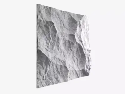 37-RockPanel rock wall art 3D model
