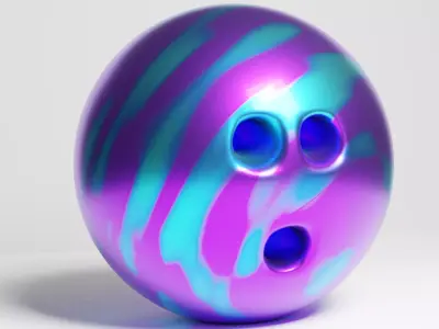Bowling ball Evolution 3D model