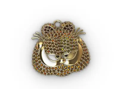 dijes- Colgant gato garfield dibujo animado -v- 3D print model