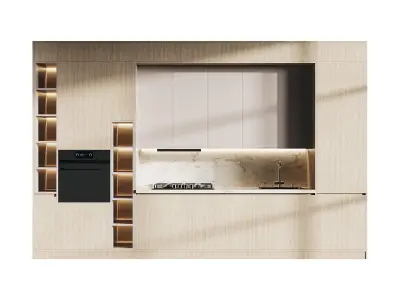 Modern kitchen 07 3D model