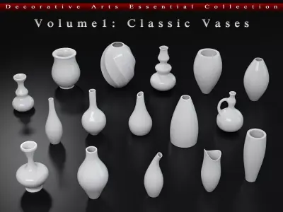 Decorative Arts Essential  Volume1  Classic Vases 3D model