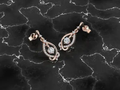 Jewelry Earring 3D print model get