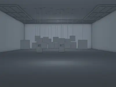Modern Virtual Set 3D model