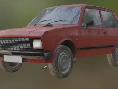 Yugo Koral45 Low-poly 3D model