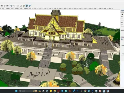 3D TEMPLE MODEL 1 3D model