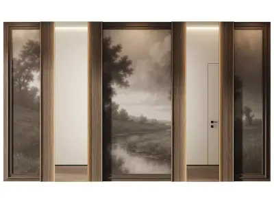  Decorative V92 Wall Panels 3D model