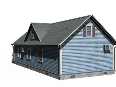 House Low-poly 3D model 12