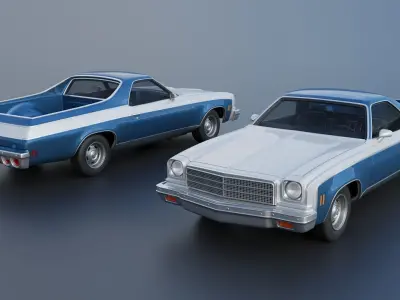 Chevrolet El Camino 1974 3D print model