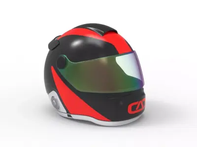 Helmet Bike 3D model