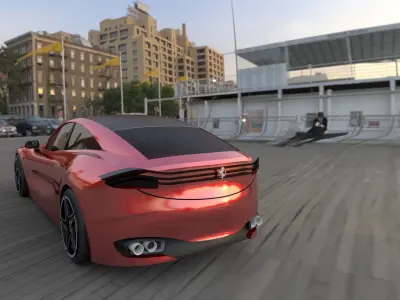 Restyling Ferrari Pinin 3D model