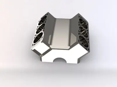 Car Engine Block 3D print model