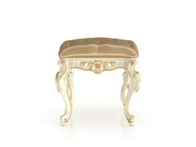 Noble refined pouf by Modenese 3D model