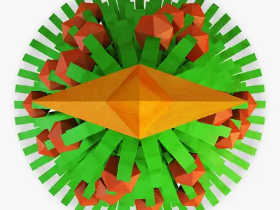 Christmas Tree Paper v 1 3D model