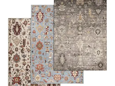 Rug Set 1493 3D model