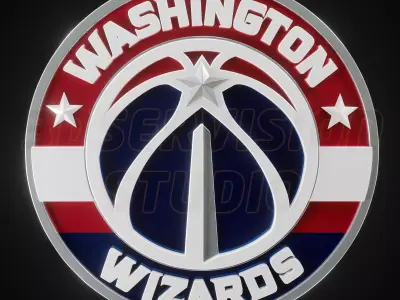 Washington Wizards logo - Cinematic - 3D print 3D model