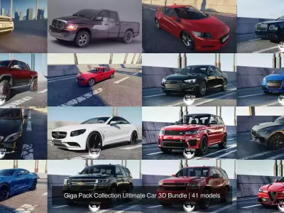 Giga Pack Collection Ultimate Car 3D Bundle