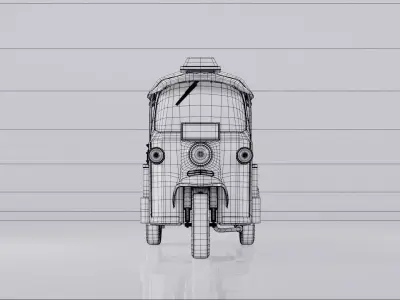 Tuk Tuk Car Low-poly 3D model