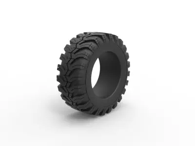 Swamper Tire Scale 1 to 25 3D print model