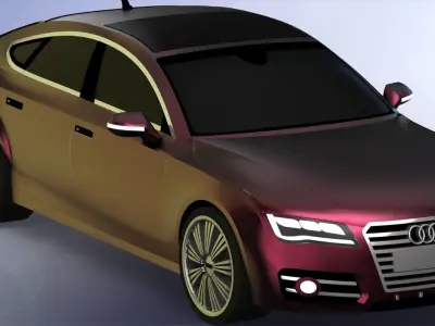 Audi RS7 2015 3D model