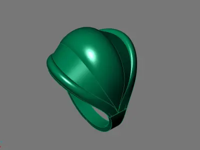 Women Ring Plain Ring Ready STL 3DM Models Womens Rings 3D print model 34