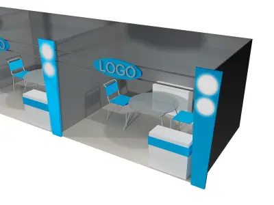 Booth Exhibition Stand a406c 3D model