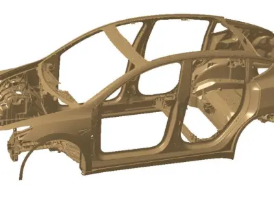 Tesla Model Y AWD 2022 Exterior 3d scan model 3D model 3D model