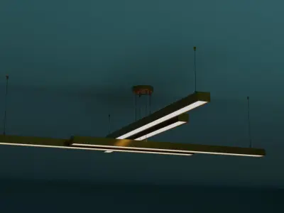 Modern Led Lamp Low-poly 3D model