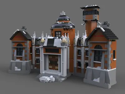 Lego house estate 3D model