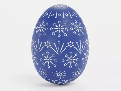 -Easter Egg V2- Low-poly 3D model