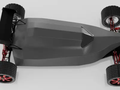 Buggy RC Car  Low-poly 3D model
