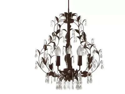 Classic 4 Light Chandelier 3D model